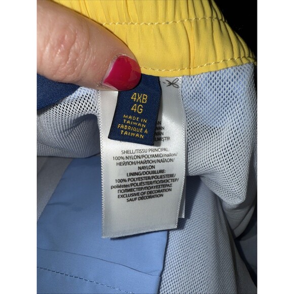 Polo Ralph Lauren Light Blue Nylon Mesh Lined Swim trunks Pony Men’s 4XB NWT - Picture 11 of 12